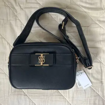 [택 포함 미사용] RANDA 2WAY 모노그램 리본 숄더백 블랙