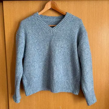 무인양품 귀여운 블루 니트 M