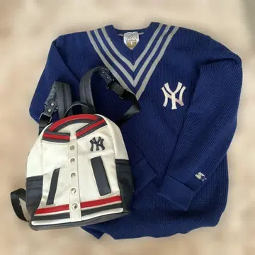 덤 포함 90s 00s STARTER MLB 양키스 니트 네이비