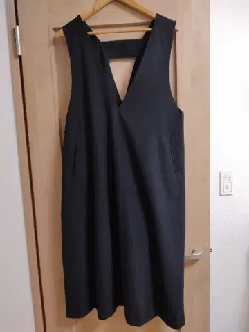 네이비 콜라보 점프 스커트