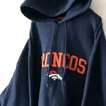NFL 브코스 자수 맨투맨 후드티 네이비 네이비 컬러 구제 의류