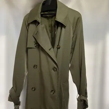 미라 오웬 멋진 트렌치 카키