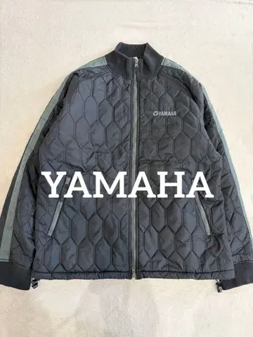 야마하 기업 로고 자수 퀼팅 자켓