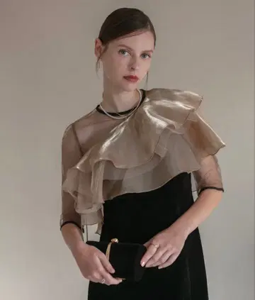 Leja 비대칭 티어드 프릴 드레스 S 사이즈