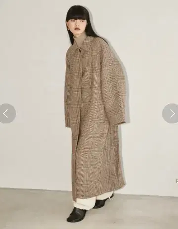 TODAYFUL 스탠칼라 체크 코트 36