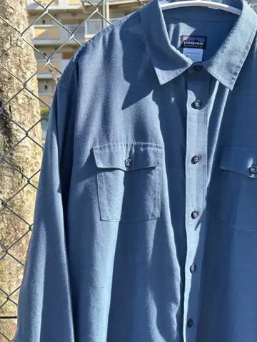 patagonia 오가닉 코튼 긴팔 셔츠 파랑