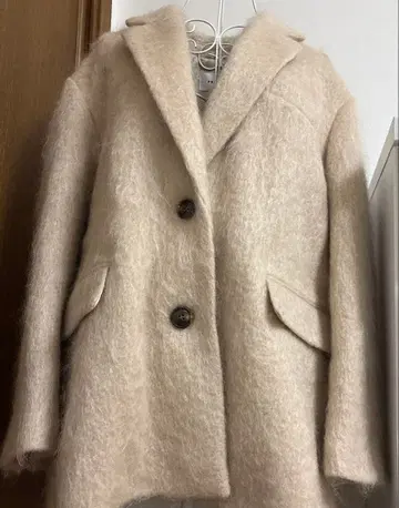 택 포함 미사용 새상품 베이지 오버 사이즈 자켓 사이즈 1