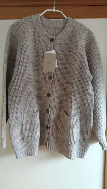 nest Robe 뉴질랜드 울 와플 니트 가디건 베이지