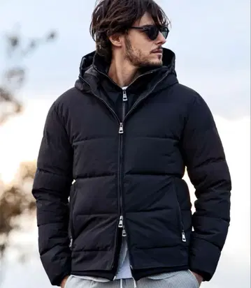 AKM 다운 파카 블랙 M