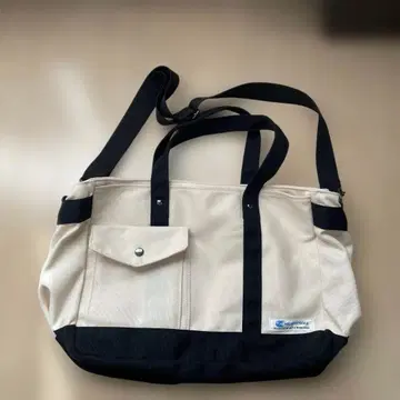 동산고등학교 학교 지정 베이지/블랙 토트백