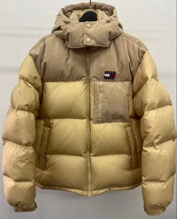 타미힐피거 진스 베이지 다운 자켓 코듀로이