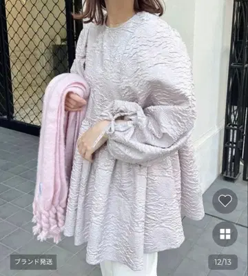 junnelle 엠보싱 리본 블라우스