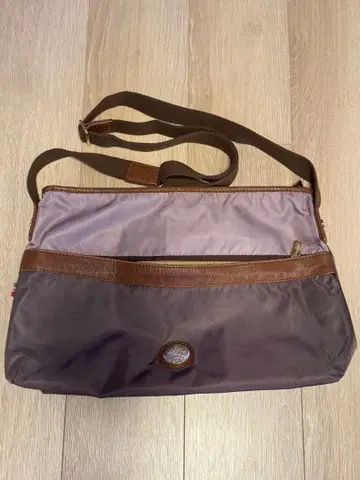 오로비안코 나일론 가죽 숄더백