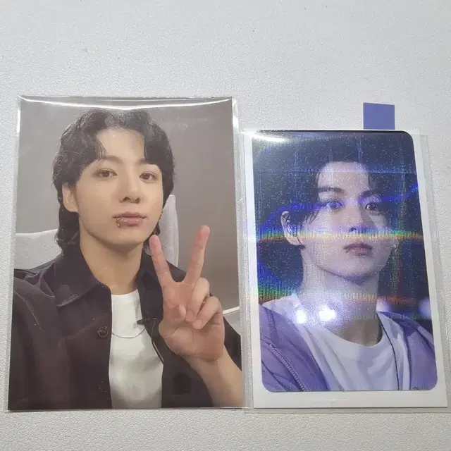 방탄소년단 정국 골든 숄더백, 옛투컴 포토카드 2장 일괄