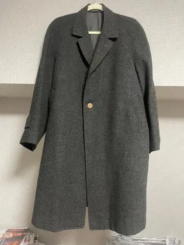 Vintage 빈티지 테일러 모심 그레이 체스터 코트