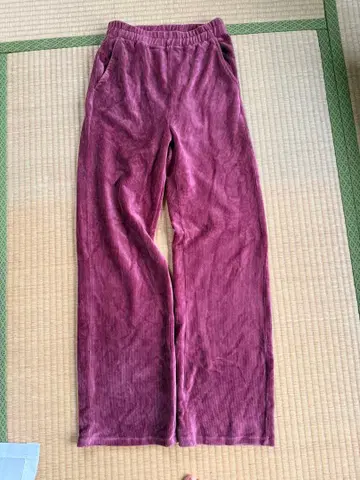 x-girl 퍼플 와이드 팬츠 S