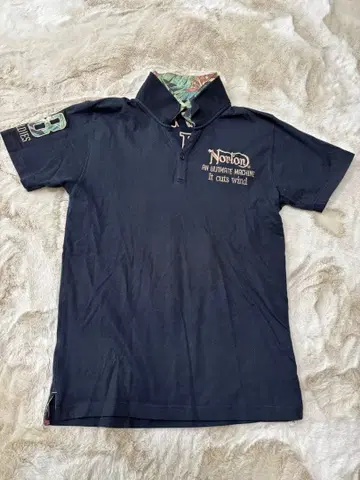 Norton 네이비 피케 셔츠 Big Four