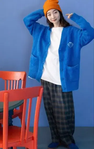 니코앤드 [세서미 스트릿] 콜라보 니트 가디건