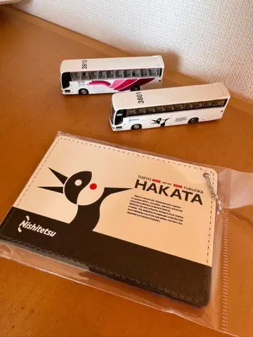 니시테츠 버스 하카타호 2대 세트 + 하카타호 패스 케이스 새상품 포함