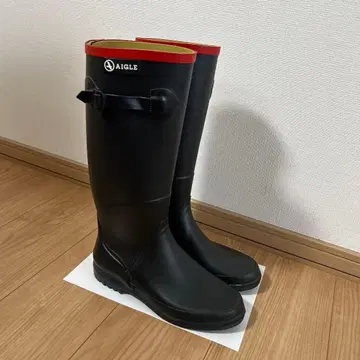 AIGLE 레인부츠 블랙 37 23.5cm