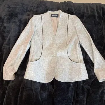 최고급품 jun ashida 노카라 자켓 그레이