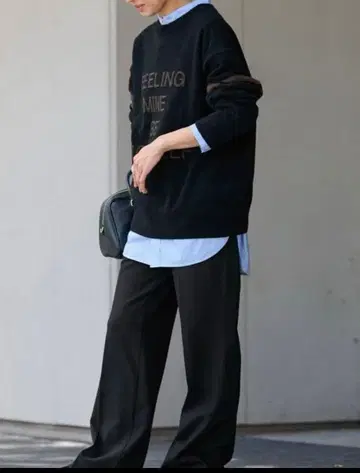 프레임워크 속기모 플레어 팬츠 38 블랙