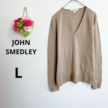 a6086 존스메들리 V넥 니트 스웨터 울 마크 L