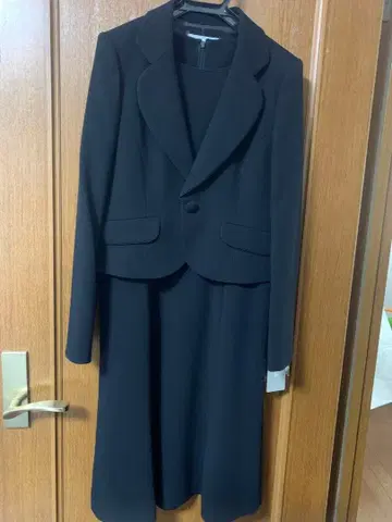 [ 24시간 이내 발송 가능 ] 블랙 포멀 원피스 자켓 세트 9호