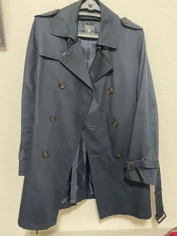 다크 그레이 트렌치코트 더블 브레스트 정장 셀렉트