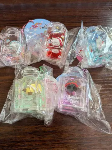 쵸콘과 구미호님 반짝이는 오일 키링