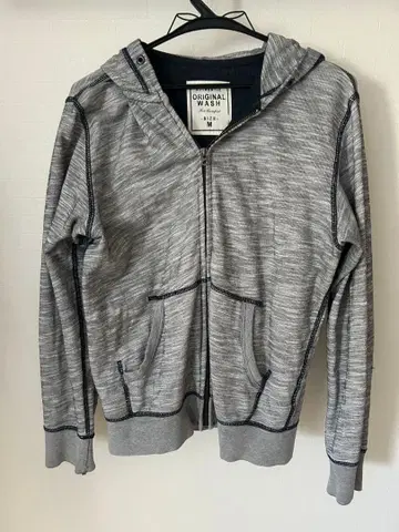 ORIGINAL WASH M 사이즈 그레이 후드티