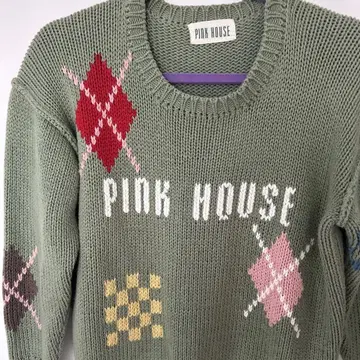 PINK HOUSE 아가일 무늬 니트