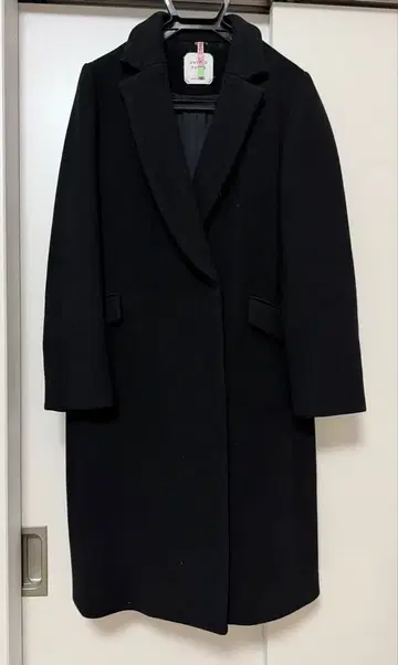캐시미어 혼방 유나이티드 도쿄 울 체스터 코트 블랙 새상품급