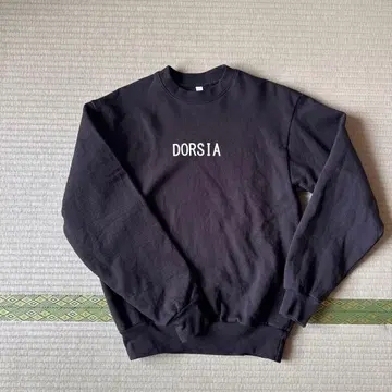 DORSIA 히라야마 마사나오 맨투맨 블랙 S 사이즈