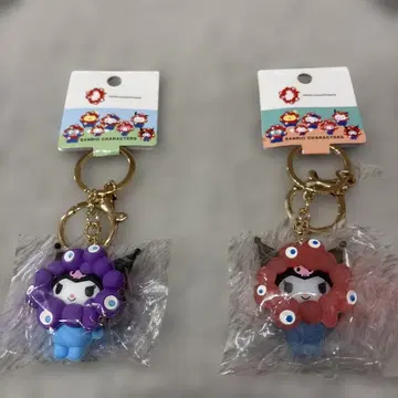미야쿠미야쿠 산리오 콜라보 쿠로미 파스텔 클리어 컬러 키링