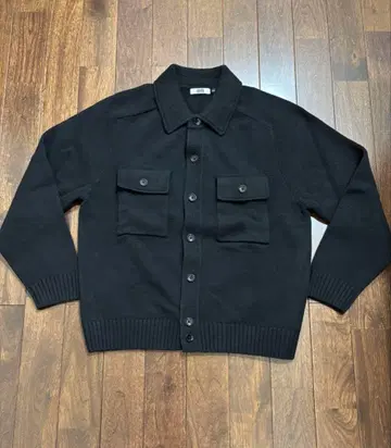 유니클로 U 라무 니트 자켓 블랙 L 사이즈