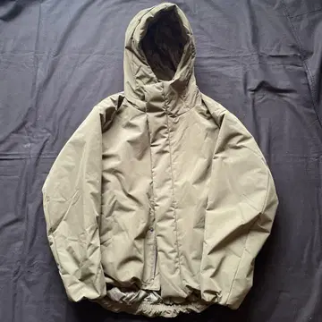 무인양품 워셔블 솜 후드 자켓 남성 M 다크 그린