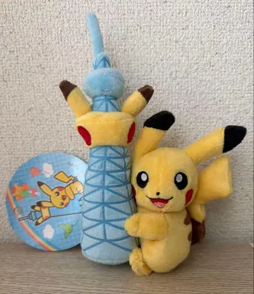 스카이트리 소라마치 포켓몬 센터 피카츄 한정판 콜라보 봉제 인형