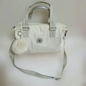 미사용 새상품 키플링 2웨이 숄더 핸드백 화이트