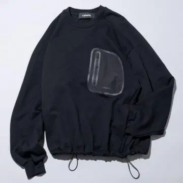 레어 +phenix 블랙 맨투맨 포켓 맨투맨