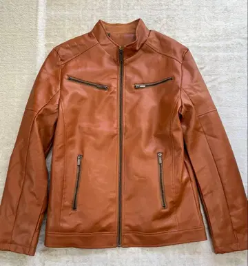 남성용 인조 가죽 라이더 자켓 미사용 L 사이즈