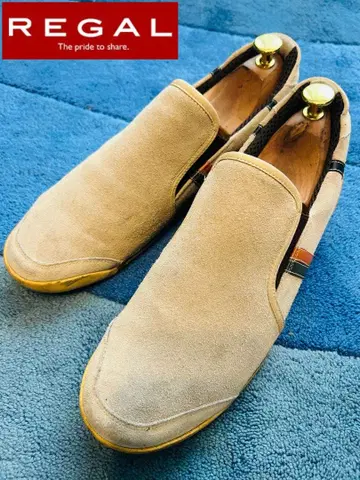 정가 16,800엔 리갈 REGAL 스웨이드 슬립온 24.5EE