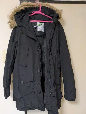 백 넘버 XL 블랙 다운 자켓