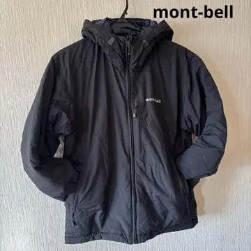 mont-bell 블랙 다운 자켓 후드 부착