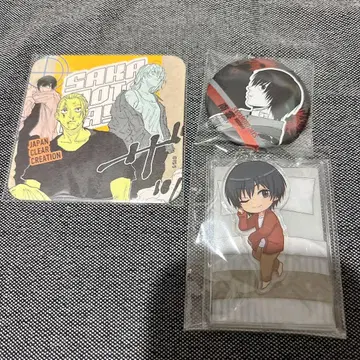 사카모토 데이즈 나구모 아트 코스터 오야스미 아크릴 스트랩 캔뱃지