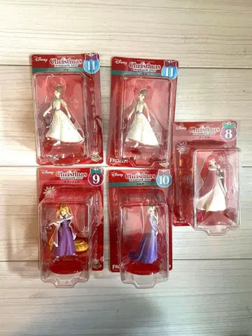 디즈니 크리스마스 오너먼트 (아리엘, 라푼젤, 엘사, 안나 x 2)