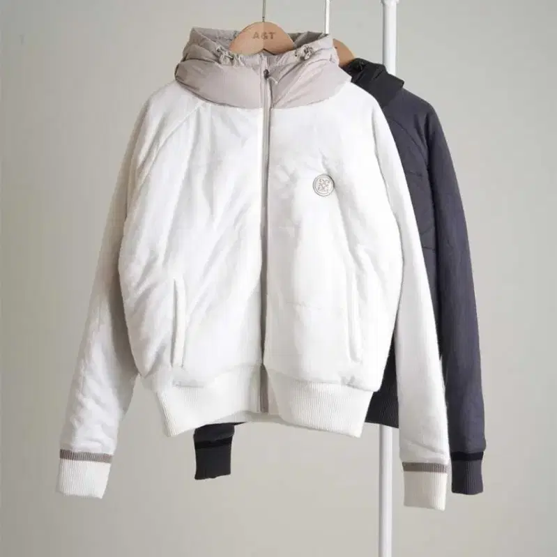 G/FORE | 지포어 G/fore Unisex Padded Mix Hoodie Full Zip-up Golf Jacket on ...