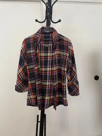 새상품급 프란시스트 모크스 칠부 플란넬 셔츠