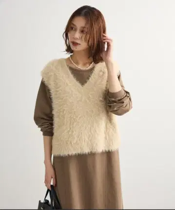 새상품 2세트 라메 페더 베스트 & 미니 쭈리 원피스