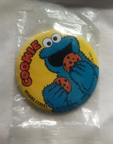 세서미 스트릿 쿠키 몬스터 캔뱃지 쇼와 레트로